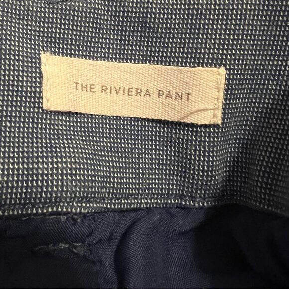 Loft Blue Tweed Print Cropped Pants. The Riviera Pant. Sz 8. Great Condition! - Picture 7 of 10